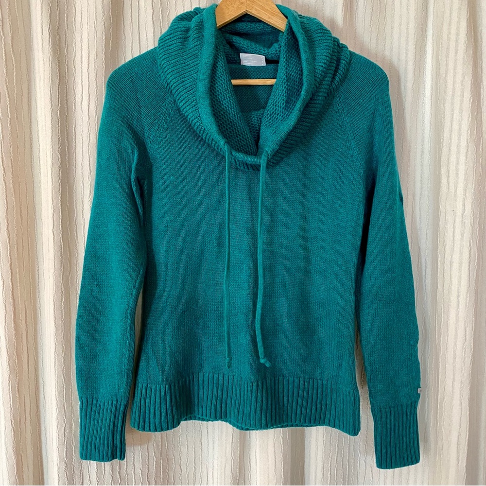 Columbia | She Pines for Alpine II Pullover Teal Cowl Neck Sweater S